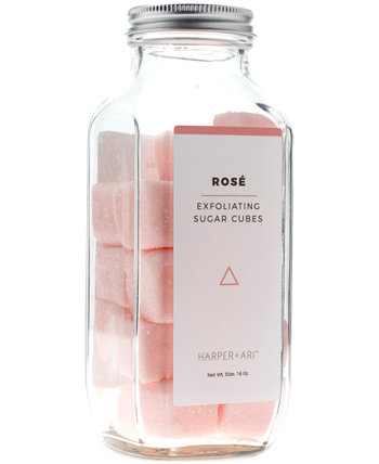 Отшелушивающие сахарные кубики Rosé, 16 унций. Harper + Ari