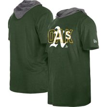Мужская зеленая футболка с капюшоном New Era Oakland Athletics Team New Era