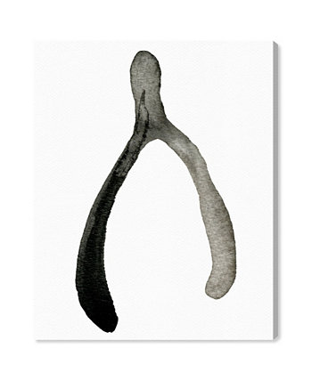 Картина на холсте с чернилами Wishbone - 36 дюймов x 30 дюймов x 1,5 дюйма Oliver Gal