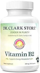 Dr. Clark Vitamin B1 Thiamine 500mg Supplement -Thiamine B1 Supplement for Healthy Nervous System & Energy Metabolism, Gluten-Free, Dairy Free - 100 Gelatin Capsules (Капсулы) Dr Clark