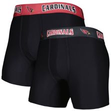 Мужские трусы Concepts Sport Black/Cardinal Arizona Cardinals, комплект из 2 трусов-боксеров Unbranded