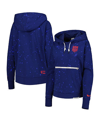 Женский пуловер с капюшоном USMNT стандартного цвета темно-синего цвета Nike
