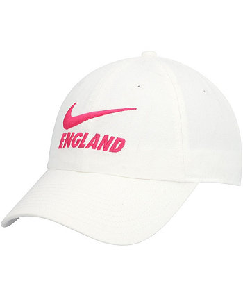 Женская регулируемая кепка сборной Англии белого цвета для кампуса Nike