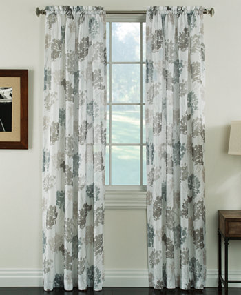 ЗАКРЫТИЕ! Прозрачная панель для штор с принтом «Одри» размером 50 x 84 дюйма Miller Curtains