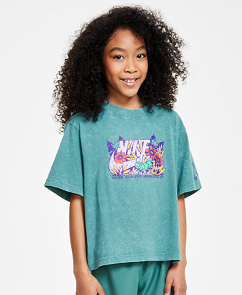 Big Girls Sportswear Graphic-Print Cotton T-Shirt Nike