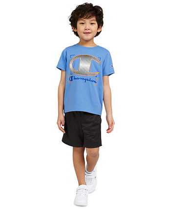 Little Boys Logo Graphic T-Shirt & Shorts, 2 Piece Set Champion