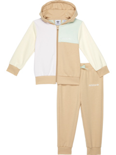 Color-Block Full Zip Hoodie Set (Infant/Toddler) Adidas Originals Kids