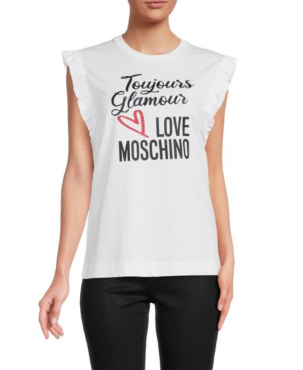 Топ Toujours Glamour со складками LOVE Moschino