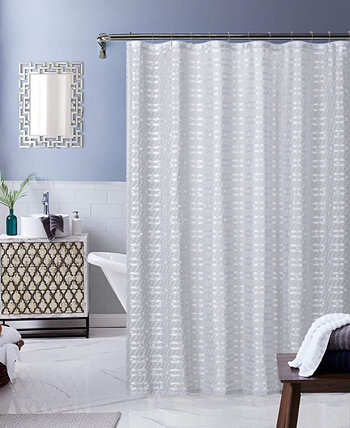 Cassandra Clipped Shower Curtain, 72" x 70" Dainty Home