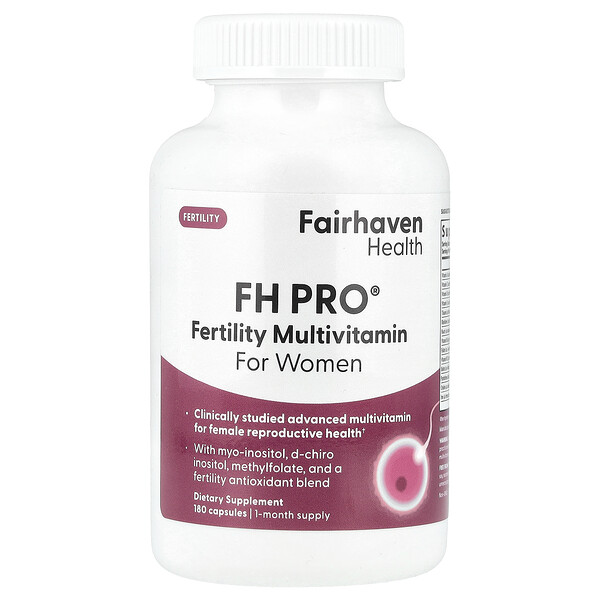 FH Pro , 180 капсул, содержащих мио-инозитол и метилфолат Fairhaven Health