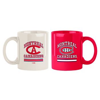 Керамический набор из 2 кружек Montreal Canadiens, объем 450 мл, с двусторонним принтом Logo Brand