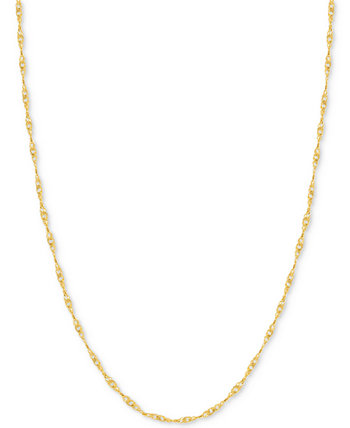 18-дюймовое Сингапурское Цепное Ожерелье (7/8 мм) в 14-каратном Золоте Italian Gold