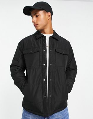 Мужская куртка Only & Sons в стиле рабочей одежды, черного цвета Only & Sons