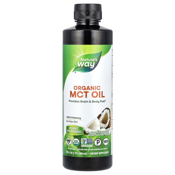Органическое масло MCT, 16 жидких унций (480 мл) Nature's Way