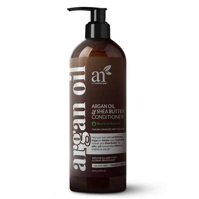 ArtNaturals Argan Oil & Shea Butter Conditioner Professional Series Moisturizing Treatment , 16 fl oz | 473 ml Artnaturals