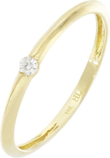 Наборное кольцо Ofira из желтого золота с бриллиантом 18 карат - 0,04 карата Bony Levy