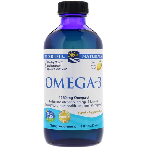Omega-3 с лимоном - 1560 мг - 237 мл - Nordic Naturals Nordic Naturals