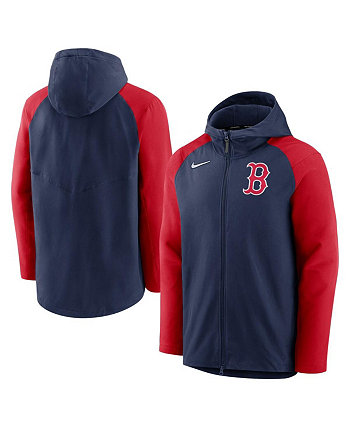 Мужская темно-синяя и красная куртка Boston Red Sox Authentic Collection с капюшоном на молнии во всю длину Nike