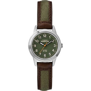 Timex® Women's Expedition Field Mini Leather Strap Watch - TW4B12000JT Timex