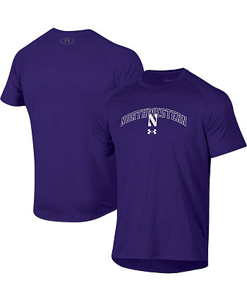 Мужская фиолетовая футболка Northwestern Wildcats 2023 Sideline Performance реглан Under Armour