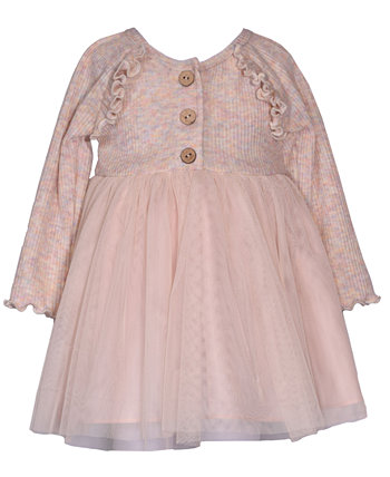 Платье-юбка из тюля с длинными рукавами для маленьких девочек Bonnie Baby