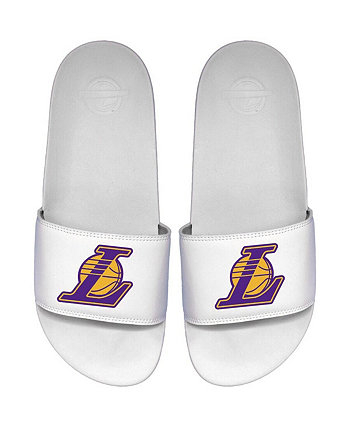 Men's White Los Angeles Lakers Primary Motto Slide Sandals ISlide
