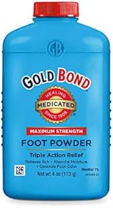 Gold Bond Medicated Foot Powder (Порошок) 4 oz (Унции)., Maximum Strength Odor Control & Itch Relief Gold Bond