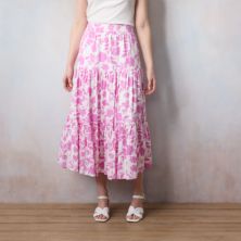 Женская многоярусная юбка миди LC Lauren Conrad LC Lauren Conrad