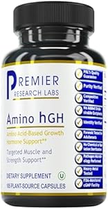 Premier Research Labs Amino HGH - HGH Supplements for Men, HGH Supplements for Women, Amino Acids, L-Arginine, L-Lysine, HGH Enhancer, Support Human Growth Hormone and Muscle Growth - 105 Capsules Premier Research Labs