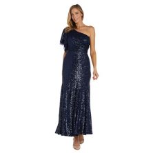 Женское длинное платье с пайетками на одно плечо Nightway Nightway