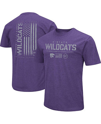 Men's Purple Kansas State Wildcats OHT Appreciation Flag 2.0 T-Shirt Colosseum