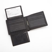 Кожаный кошелек Royce с двойным сложением Euro Commuter Royce Leather