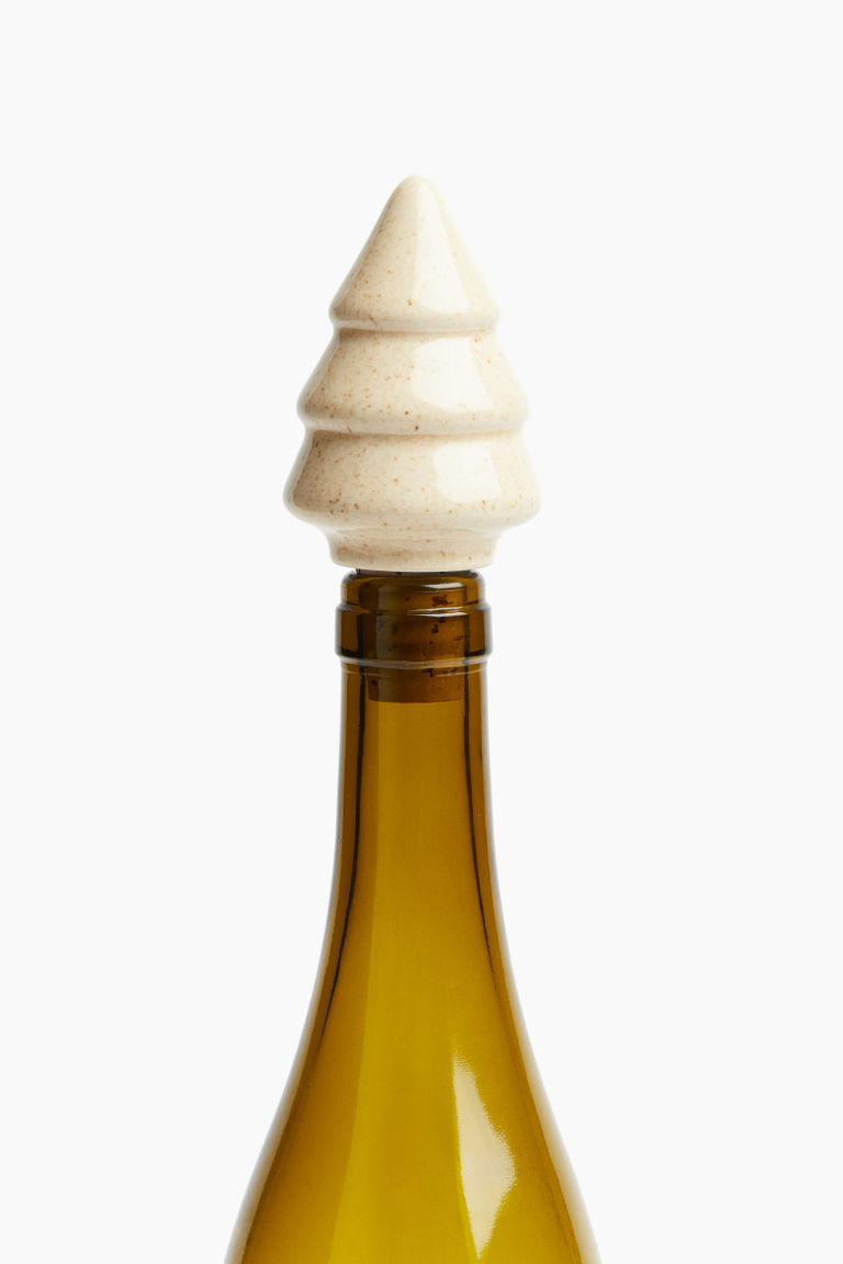 Stoneware and Cork Bottle Stopper H&M