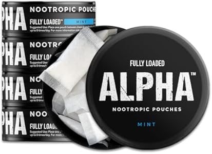 Fully Loaded Alpha Fuel Nootropic Pouches (Wintergreen Fuel) - Nootropic Energy Pouches with Caffeine, Alpha GPC, Tyrosine, Taurine, Guarana and More Fully Loaded Bullseye