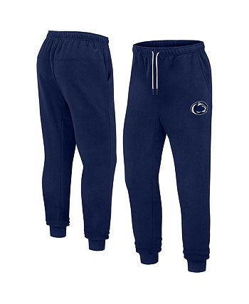 Мужские и женские брюки для бега из супермягкого флиса темно-синего цвета Penn State Nittany Lions Fanatics Signature