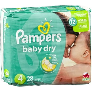 Pampers Baby Dry Diapers, Size 4 28 ea (Pack of 2) Pampers