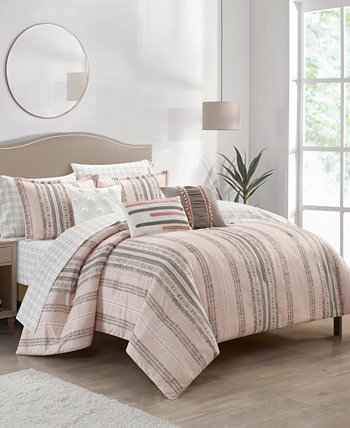 Ayla Striped 10-Pc. Comforter Set, King Stratford Park