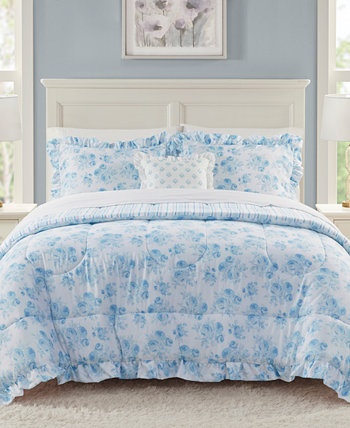 Mia Ruffle 4-Pc. Comforter Set, Created for Macy's JLA Home