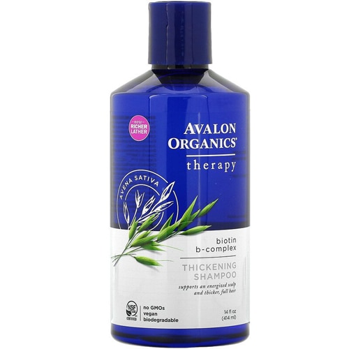 Avalon Organics Biotin B-Complex Утолщающий шампунь, 14 жидких унций Avalon Organics