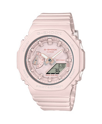 Женские цифровые кварцевые монотонные аналоговые часы из розовой смолы, 42,9 мм, GMAS2100BA4A G-Shock