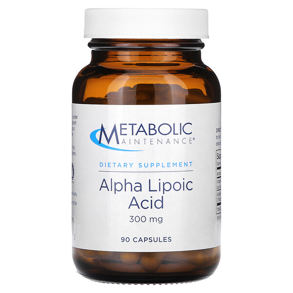 Альфа-липоевая кислота, 300 мг, 90 капсул Metabolic Maintenance