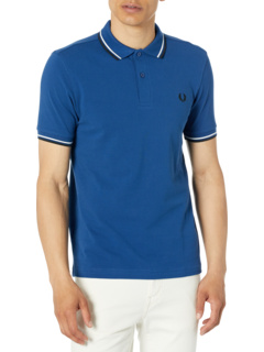 Рубашка Fred Perry с короткими рукавами и контрастными полосками Twin Tipped, 100% хлопок Fred Perry