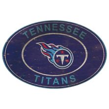 Овальный настенный знак Tennessee Titans Heritage Fan Creations