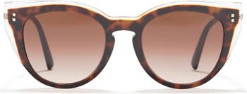 Солнцезащитные очки «кошачий глаз» 50 мм Valentino