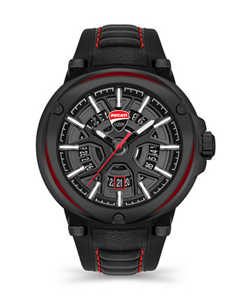 Men's Partenza Collection Timepiece Black Silicon Strap Watch, 49mm Ducati Corse