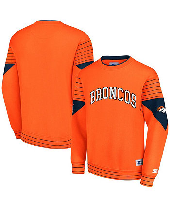 Мужской оранжевый пуловер Denver Broncos с капюшоном Starter