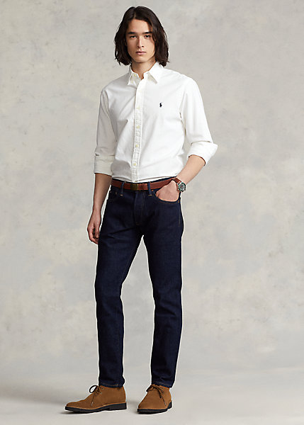 Узкие джинсы прямого кроя с кромкой Polo Ralph Lauren