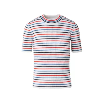 Striped Wool T-Shirt Akris punto