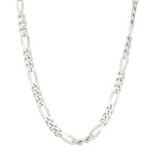 Мужское ожерелье-цепочка Фигаро из стерлингового серебра Jordan Blue