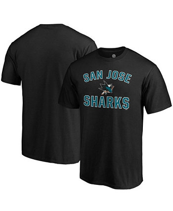Мужская футболка Black San Jose Sharks Team Victory Arch Fanatics